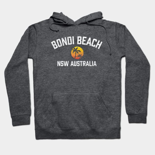 Bondi Beach Sydney Australia NSW Sunset Palm Hoodie by TGKelly